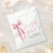 Sachets En Papier Rose Pâle Nœud Elle Se Marie Réception de Mariage (Coupé)