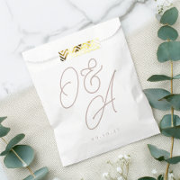 Rose Taupe | Mariage de monogramme de filigrane de