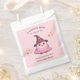 Sachets En Papier Rose Un Petit Boo Baby Shower Halloween
