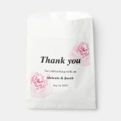 Sachets En Papier Roses d'aquarelle rose (Devant)