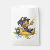 Sachets En Papier Rottweiler Dog Avion Pilote (Devant)