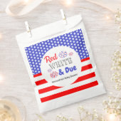 Sachets En Papier Rouge blanc et Baby shower dû (Coupé)