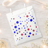 Sachets En Papier Rouge, blanc et bleu (Coupé)