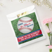 Sachets En Papier Rouge, Blanc, Navy Baseball Bar Mitzvah (Scellé)