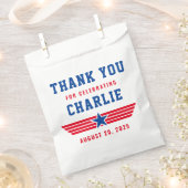 Sachets En Papier Rouge et bleu TopUn Merci d'anniversaire (Coupé)