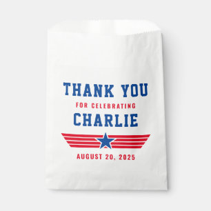 Sachets En Papier Rouge et bleu TopUn Merci d'anniversaire