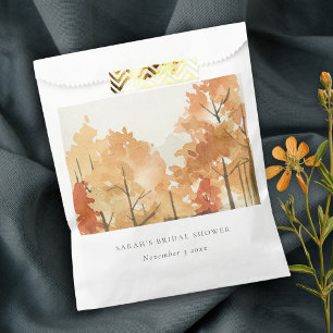 Sachets En Papier Rouille Orange Jaune Automne Automne Arbre Fête de
