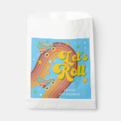 Sachets En Papier Roulons roller skate rétro arc-en-ciel (Devant)