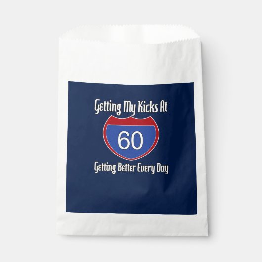 Sachets En Papier Route 60e anniversaire (Devant)