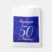 Sachets En Papier Royal Blue 50 et fabuleuse fête d'anniversaire (Devant)