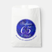 Sachets En Papier Royal Blue 65 et Retraite Party (Devant)
