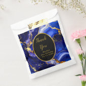 Sachets En Papier Royal Blue and Gold Marble Agate Birthday Party (Scellé)