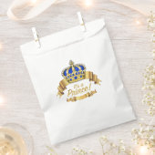 Sachets En Papier Royal Blue Gold Prince Baby shower (Coupé)