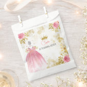 Sachets En Papier Royal fête rose princesse anniversaire (Coupé)