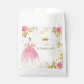 Sachets En Papier Royal fête rose princesse anniversaire (Devant)