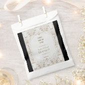 Sachets En Papier Royal White Gold Great Gatsby Mariage MERCI (Coupé)