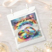 Sachets En Papier RSVP Gay lesbienne Rainbow Rings Faveurs (Coupé)