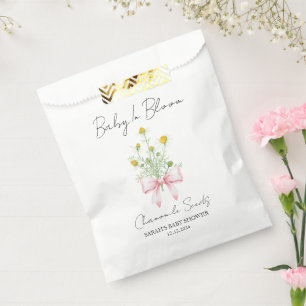 Sachets En Papier Ruban   Fête de Naissance Bébé Graines de Camomill