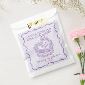 Sachets En Papier Ruban Violet Rétro Coquette Gâteau Galentines Cœur (Scellé)