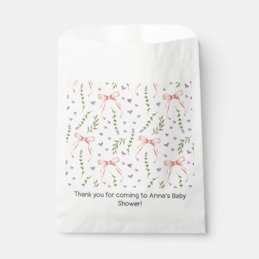 Sachets En Papier Rubans roses (Devant)