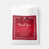 Sachets En Papier Ruby Red & Mariage élégant Gem (Devant)