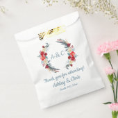 Sachets En Papier Russe Boho Mariage Traiter Pays Merci Floral (Scellé)