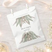 Sachets En Papier Russe Mariage feuille Eucalyptus (Coupé)