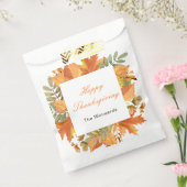 Sachets En Papier Rustic Autumn Fall Leaves Square Thanksgiving  (Scellé)