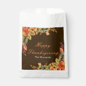 Sachets En Papier Rustic Autumn Fall Leaves Thanksgiving Party (Devant)