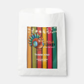 Sachets En Papier Rustic Colorful Little Turkey Baby Shower (Devant)