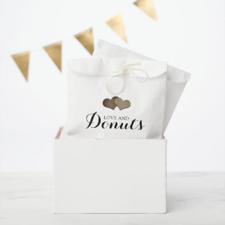 Sachets En Papier Rustic Country Love and Donuts Wedding Favor Sac