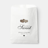 Sachets En Papier Rustic Country Love is Sweet Mariage (Devant)