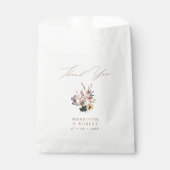 Sachets En Papier Rustic Fall Fleur sauvage Mariage Bouquet (Devant)