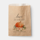 Sachets En Papier Rustic Fall Floral Citrouille (Devant)