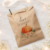 Sachets En Papier Rustic Fall Floral Citrouille (Coupé)