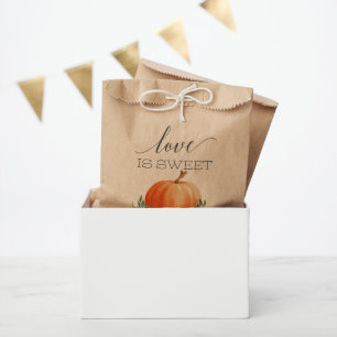Sachets En Papier Rustic Fall Floral Citrouille