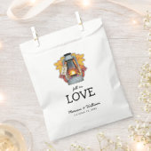 Sachets En Papier Rustic Fall in Love Automne quitte Mariage (Coupé)