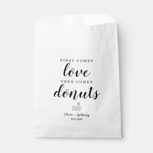 Sachets En Papier Rustic First Arrive Amour Donuts Sweet Treat Maria (Devant)