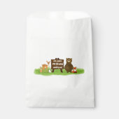 Sachets En Papier Rustic Forest Animals Kid's Birthday (Devant)