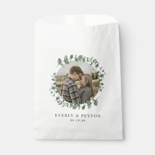 Sachets En Papier Rustic Green Mariage Engagement Party Favoriser le (Devant)
