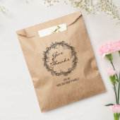 Sachets En Papier Rustic Kraft Donner Merci Thanksgiving Favoriser S (Scellé)