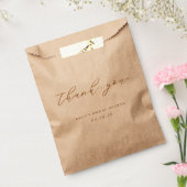 Sachets En Papier Rustic Modern Terrecotta Autumn Bridal Shower (Scellé)