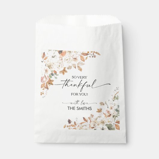 Sachets En Papier Rustic Pumpkins Thanksgiving Dinner Favor Bags (Devant)