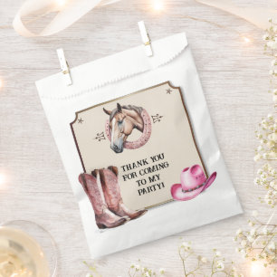 Sachets En Papier Rustic Rose équitation fête d'anniversaire