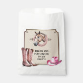 Sachets En Papier Rustic Rose équitation fête d'anniversaire (Devant)