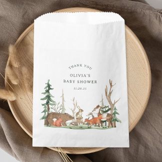 Sachets En Papier Rustic Winter Woodland Baby Shower