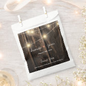 Sachets En Papier Rustic Wood Bride Groom Merci de mariage (Coupé)