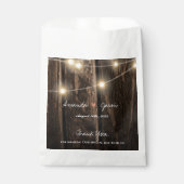 Sachets En Papier Rustic Wood Bride Groom Merci de mariage (Devant)