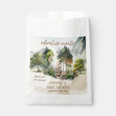 Sachets En Papier Rustic Woodland Adventure Attend Boy Baby shower (Devant)