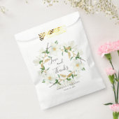 Sachets En Papier Rustique blanc Magnolia Wreath mariage personnalis (Scellé)